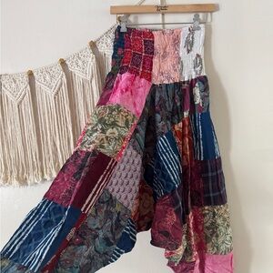 Patchwork Harem pants- Multicolor